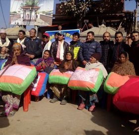 गोरखनाथ युबा क्लबको कम्बल वितरण कार्यक्रम सम्पन्न