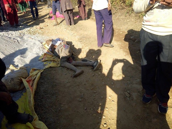 काभ्रेको कोशीपारीमा ट्रकले किच्दा एकको मृत्यु