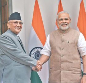 मोदीलाई ओलीको सन्देश – ‘द्धिपक्षीय हितमा काम गर्न उत्सुक छु’