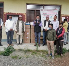 नाङ्शाल एशोसियशनद्वारा स्वास्थ्य सामग्री वितरण