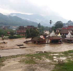 पनौतीमा बाढीले पुर्याएको क्षतिको बिवरण संकलन जारी
