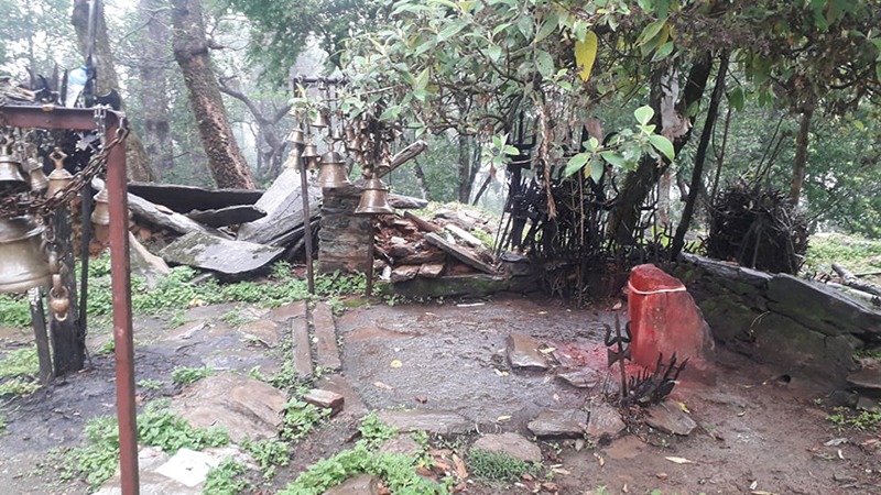 काभ्रेको भुम्लुमा मुलखर्क भिम्सेनथान मन्दिर निर्माणमा ढिलाइ