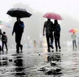 आज दिनभर पानी पर्ने