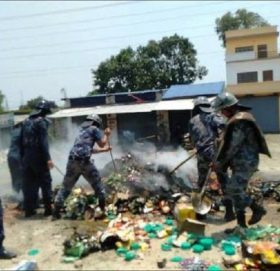 बर्दियामा आक्रोशित समूहले गर्यो सप्लार्यसमा आगजनी