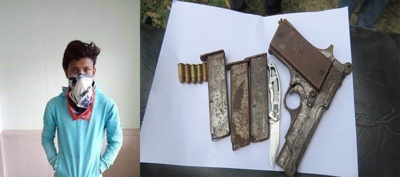 जनकपुरबाट हतियार सहित डीके पक्राउ