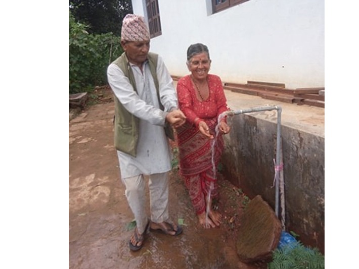 काभ्रेको धाईटारको पौडेल टोलमा एकघर एक धारा