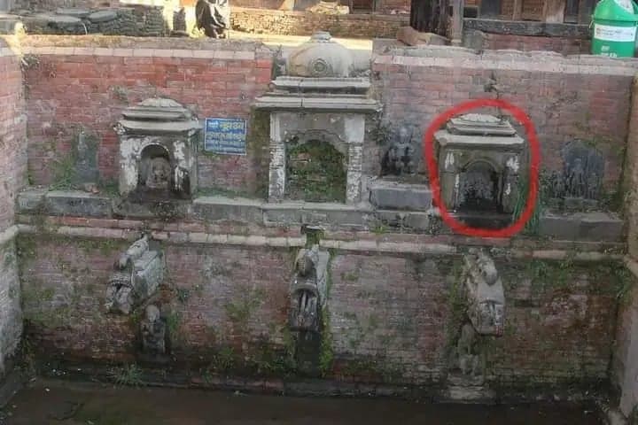 काभ्रेकाे प्राचिन धारामा रहेकाे सूर्यमूर्ति चाे’री