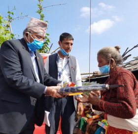 नमोबुद्ध ११ का ज्येष्ठ नागरिकहरु सम्मानीत