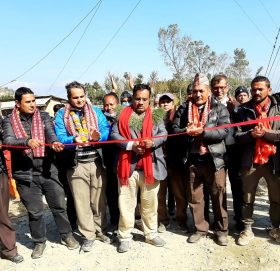 धुलिखेल हुँदै पाँचखाल जोड्ने ग्रामीण कृषि सडक उद्घाटन