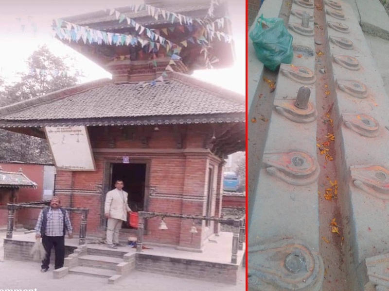 पनौतीमा रहेको पशुपतिनाथ मन्दिरमा तो’डफो’ड