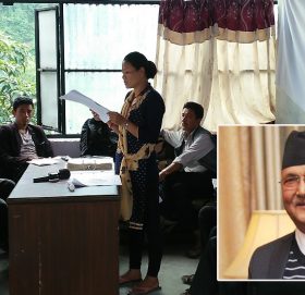 ओली पक्षमा लागे खानीखोला गाउँपालिकामा नेकपाबाट निर्वाचित सबै जनप्रतिनिधि