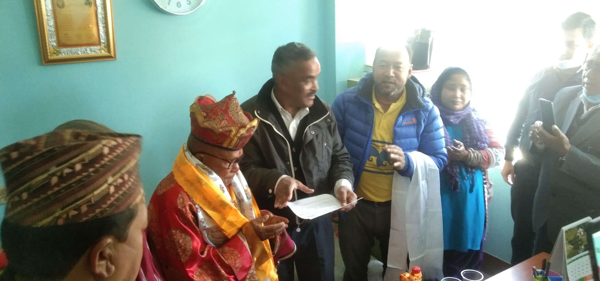 नमोबुद्ध भगवा घ्याङ  हस्तान्तर