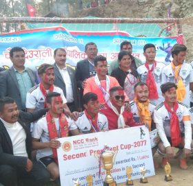 चौंरीदेउराली अध्यक्ष कपको उपाधि नाग्रेगगर्चेलाई