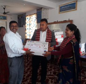 धुलिखेल- ११ पात्लेखेतमा इन्डक्सन चुलो बितरण