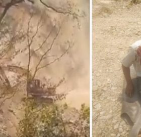 काभ्रेको महाभारतमा सुख्खा पहिरो खस्दा एक जना घाइते