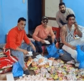 तरूण दल बनेपाले थाल्यो खाद्यान्न वितरण
