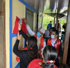 बेथानचोक गाउँपालिका-१ को स्वास्थ चौकी भवनको उद्घाटन