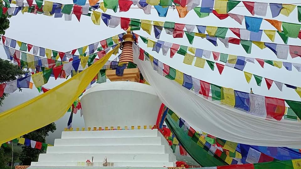 धुलिखेल ११ मा यस्तो बन्यो छ्याेर्तेन गाेम्पा