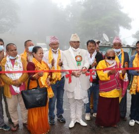 नमोबुद्धमा निर्मित दुईवटा प्रवेशद्वार उद्घाटन