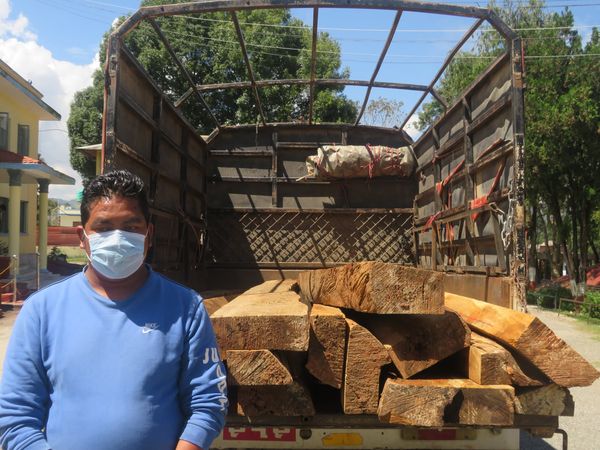 अवैध चिरान काठ सहित काभ्रेबाट एकजना पक्राउ
