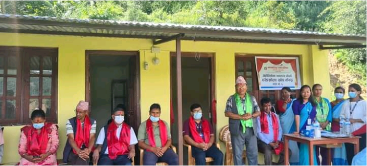 मण्डनदेउपुर नगरपालिकाको सिपाघाटमा खोप र गाउँ घर क्लिनिक केन्द्र उदघाटन