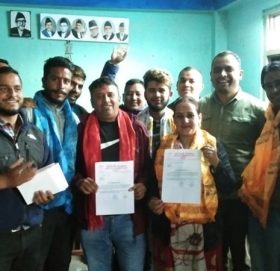 धुलिखेल ११ पात्लेखेत काँग्रेसद्धारा भातृ सङगठन बिस्तार