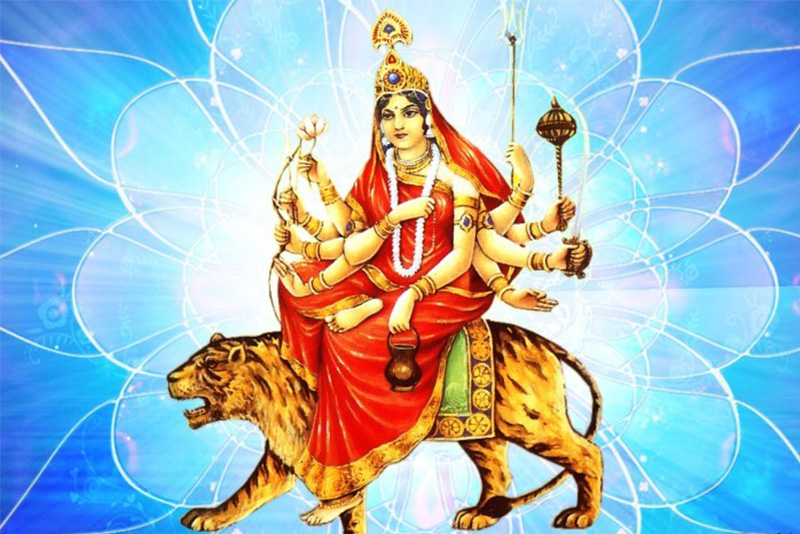दशैँको आज तेस्रो दिन:  चन्द्रघण्टा देवीको पूजा आराधना गरिँदै
