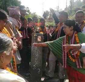 धुलिखेल पात्लेखेतको थप ४५ घरधुरीमा शुद्ध पानी सहितको धारा