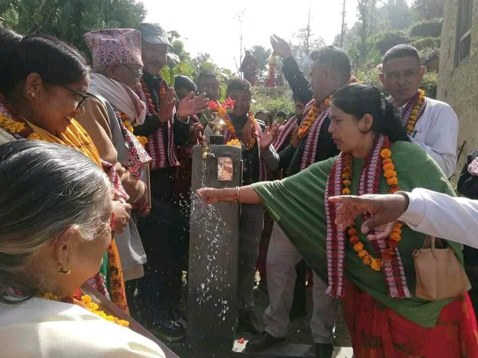 धुलिखेल पात्लेखेतको थप ४५ घरधुरीमा शुद्ध पानी सहितको धारा