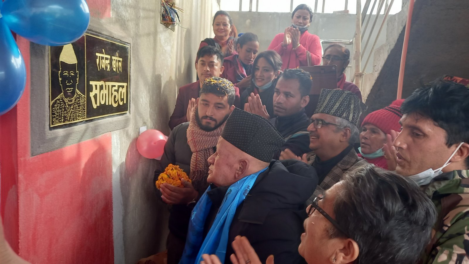 खरेल परिवारको सहयोगमा निर्मित ‘राजेन्द्र खरेल सभाहल’ हस्तान्तरण