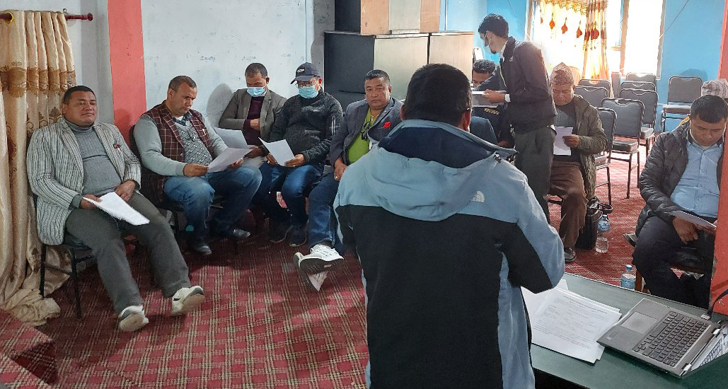 काभ्रेको रोशी गाउँपालिकाले वडा गत रूपमा मतदाता नामावली संकलन गर्ने