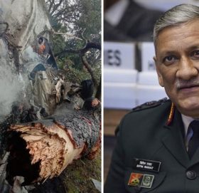 हेलिकप्टर दु र्घ ट नामा भारतका चिफ अफ डिफेन्स स्टाफ बिपिन रावतकाे नि ध न