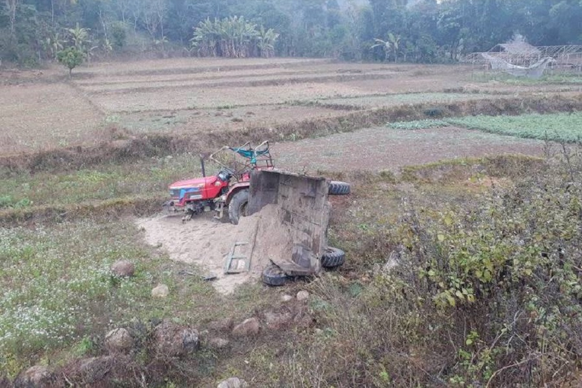 ट्याक्टर पल्टिँदा एकजनाको मृ त्यु, काभ्रेका गौतम घा इ ते