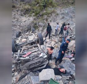 त्रिशूलीमा स्करपियो खस्यो,  ७ जना घा इ ते