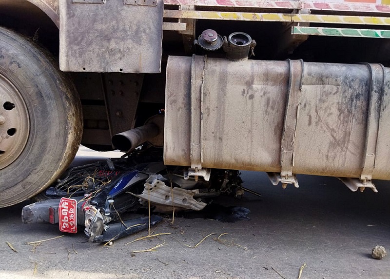ट्रकको ठ क्क रबाट मोटरसाइकल चालकको मृ त्यु