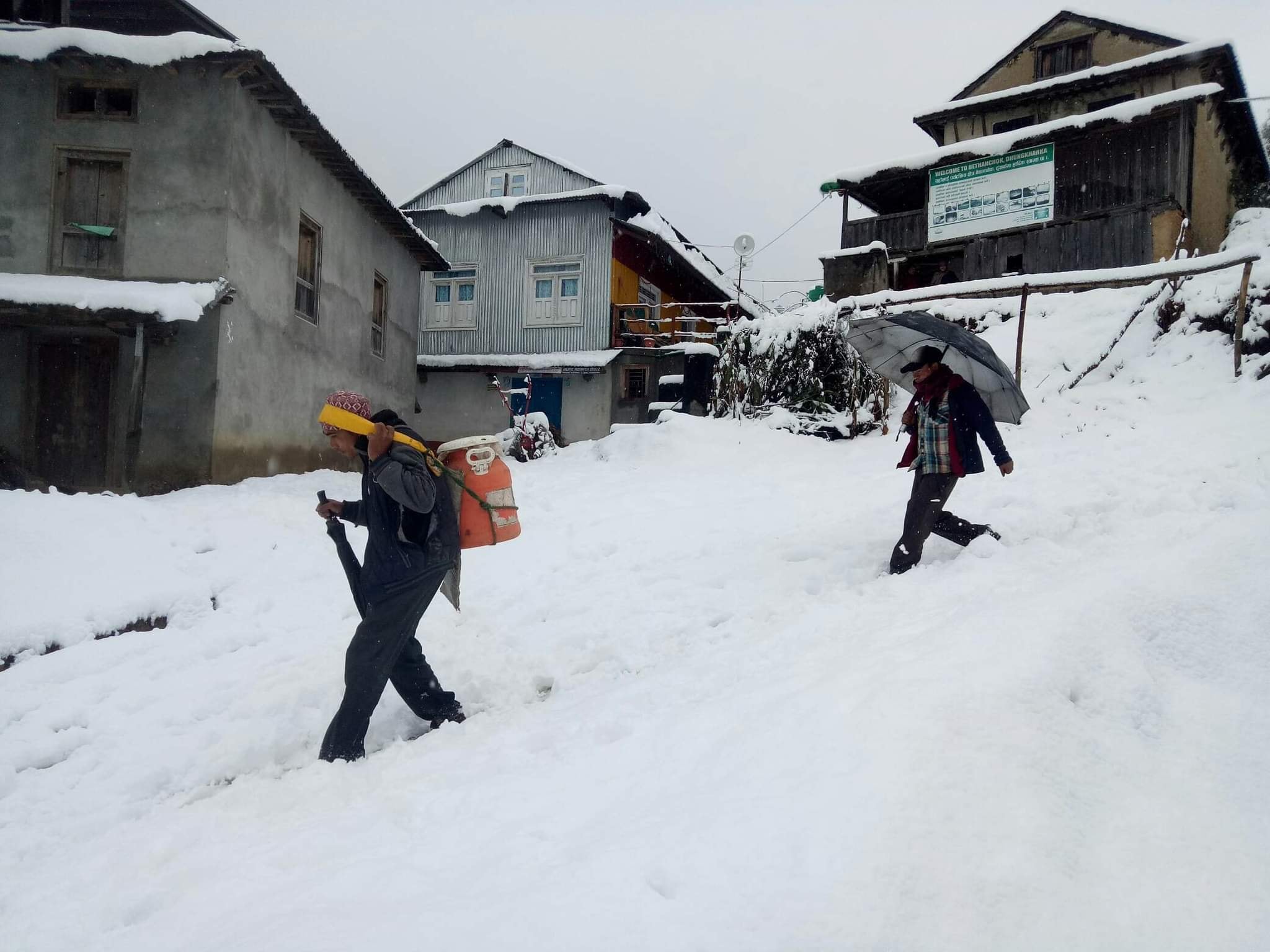 हिमपात पछि काभ्रेको जनजीवन अत्यन्त कष्टकर