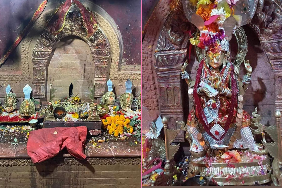 बालकुमारी मन्दिरबाट हराएको मूर्ति भेटियो