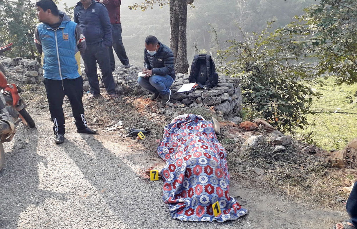 मोटरसाइकलको ठक्करबाट एकजनाको मृत्यु
