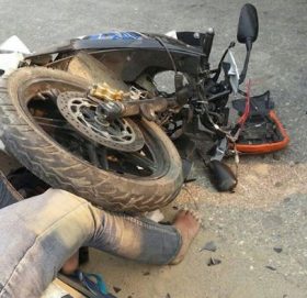 मोटरसाइकलको ठक्करबाट पैदलयात्रीको मृ त्यु