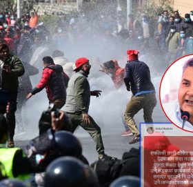एमसीसी टेवुल गर्ने पनि माधव नेपाल, कार्यकर्ता उफार्दै पुलिस लाएर चुटाउने नि उनै : बास्कोटा