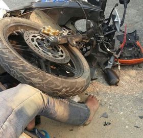 मोटरसाइकल दु र्घ टना, २ जनाको अवस्था ग म्भी र