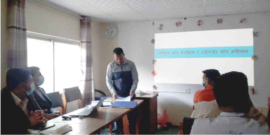 काभ्रेमा ९० हजार बालबालिकालाई टाइफाइड विरूद्धको खोप लाईने