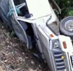 बोलेरो दु र्घ ट ना:  पाँच जना घा ई ते, १ को अबस्था ग म्भि र