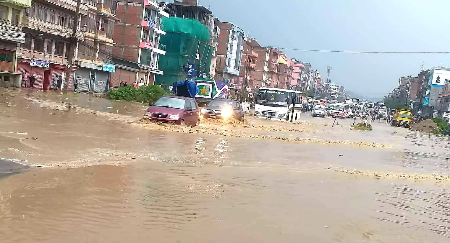 काभ्रेको बनेपा चैते झरीले डुबानमा