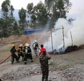 नमोबुद्धमा आगलागी नियन्त्रणबारे तीन दिने तालिम सम्पन्न