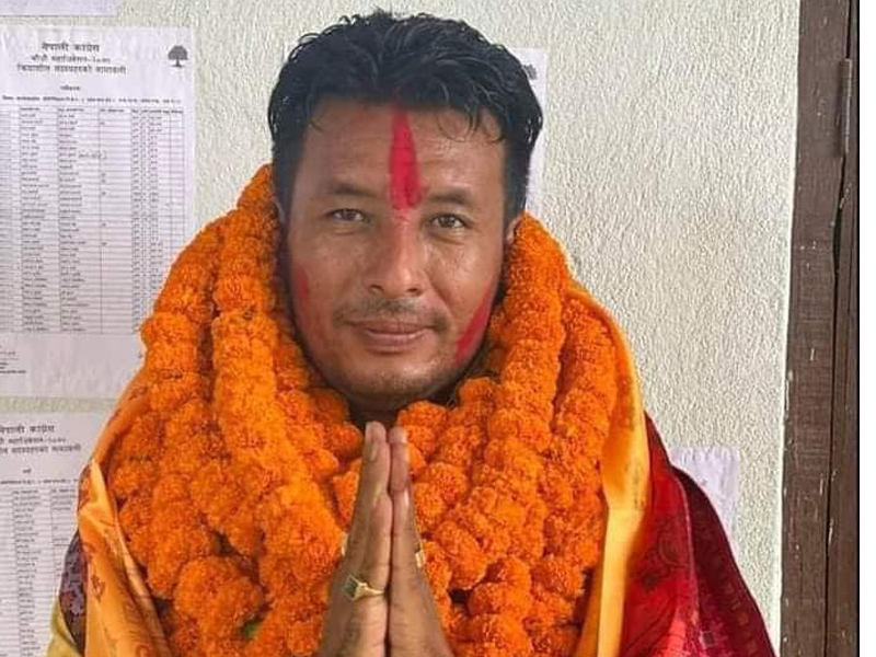 बनेपा ९ मा काँग्रेसका  नृपेश बादे निर्वाचित