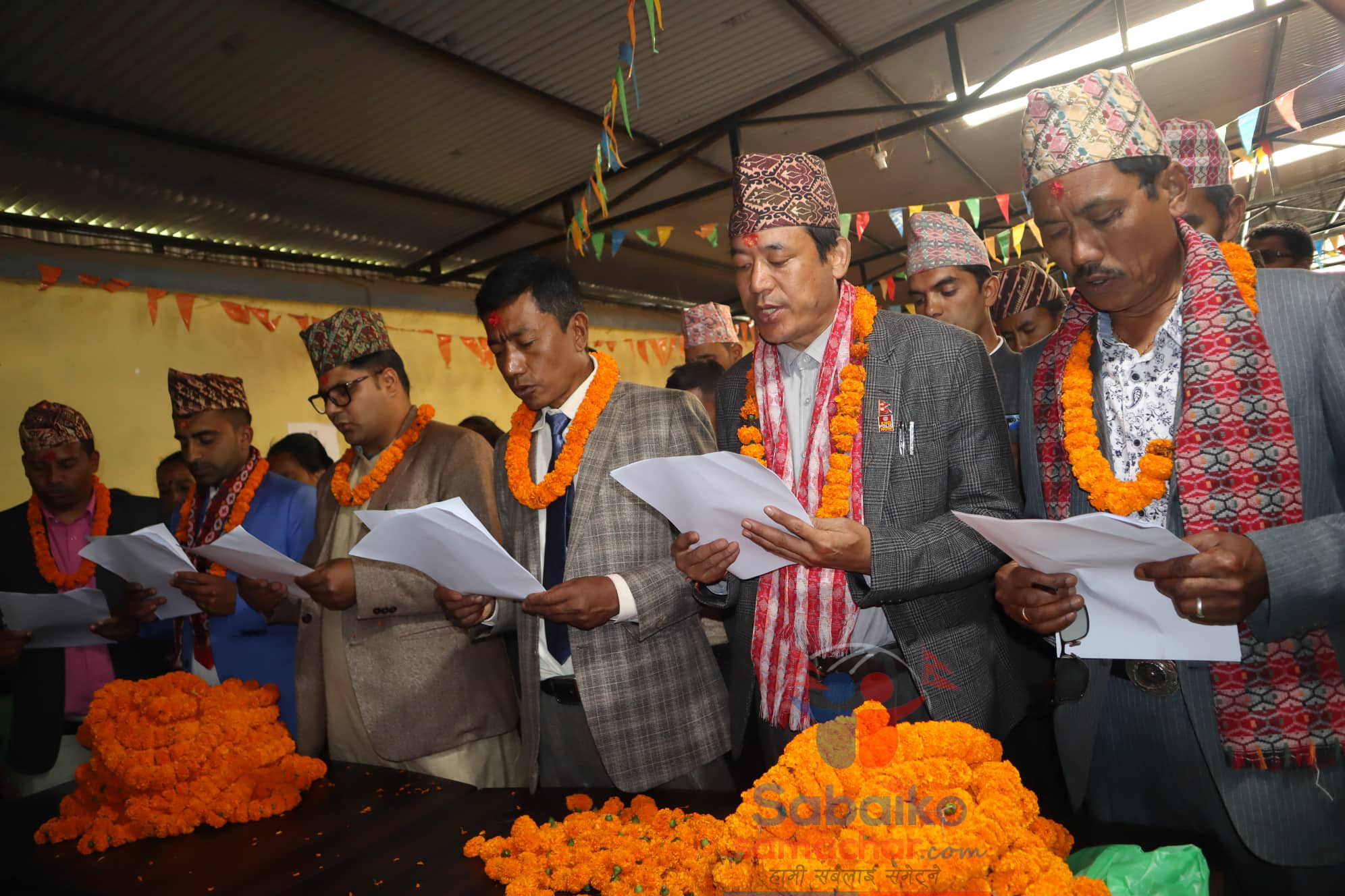काभ्रे बेथानचोकका निर्वाचित जनप्रतिनिधिद्धारा सपथ ग्रहण