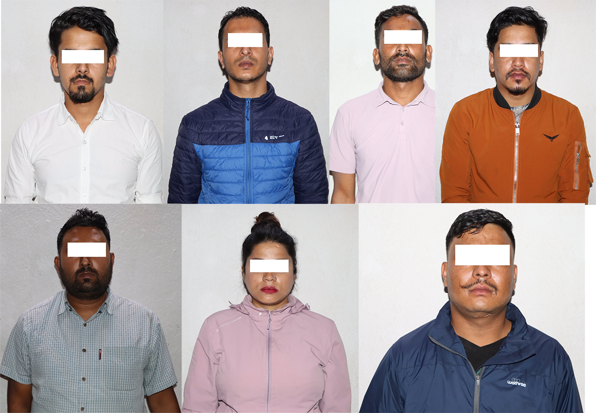 व्यापारीलाई धम्क्याएर ७ करोड माग गर्ने काभ्रेका उमेश सहित ७ जना पक्राउ