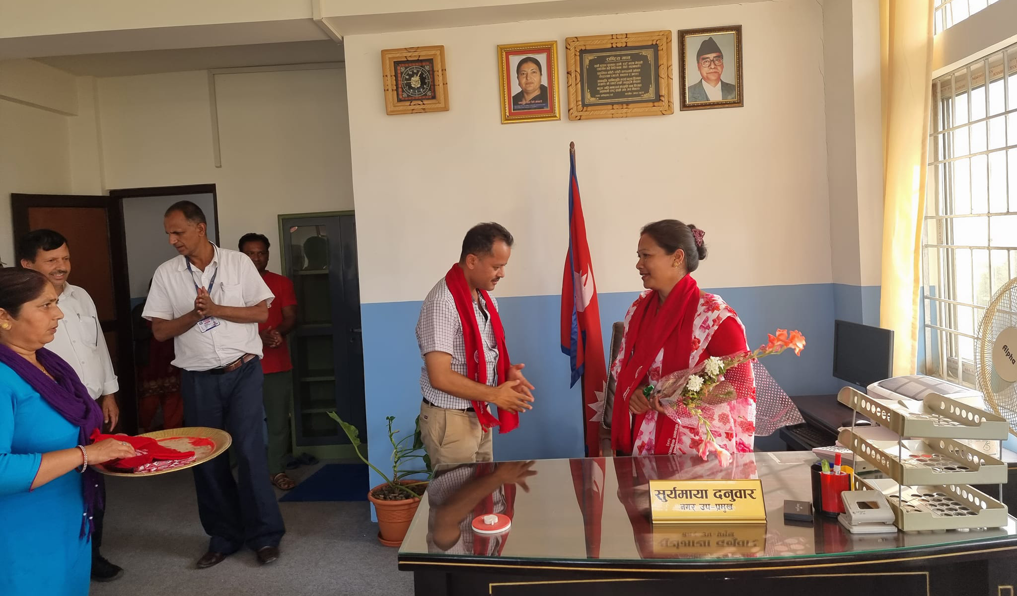 पाँचखाल नगरपालिकाको उप प्रमुख सुर्यमायाले गरिन पदभार ग्रहण