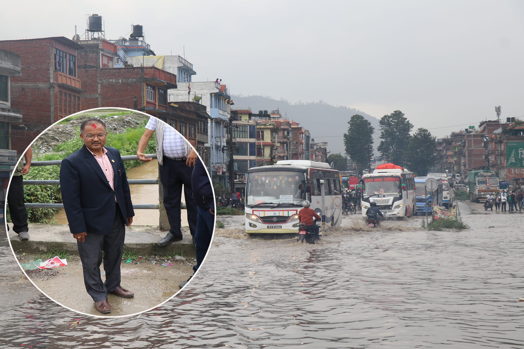बनेपा ढुबान रोक्न फिल्डमा उत्रिए नगर प्रमुख शान्तिरत्न